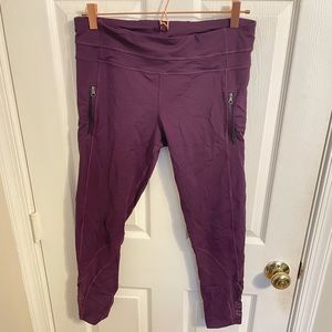 Purple Lululemon Cropped Leggings